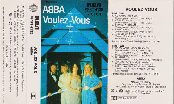 ABBA : Voulez-Vous (Cass, Album, RE, Dol)