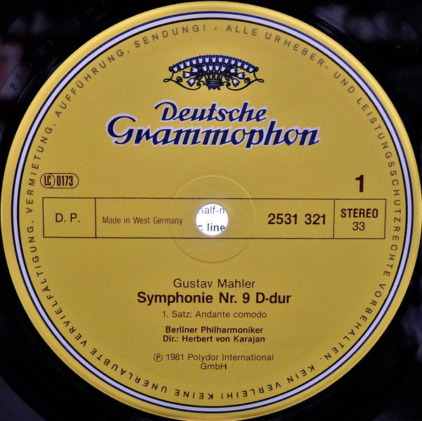 Gustav Mahler, Berliner Philharmoniker · Herbert von Karajan : 9. Symphonie (2xLP + Box)