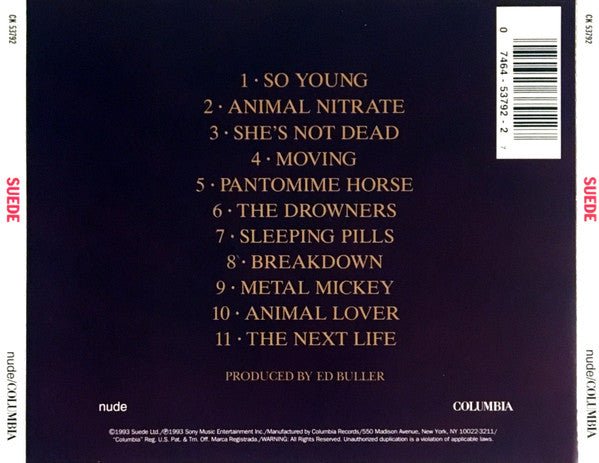 Suede : Suede (CD, Album, DAD)