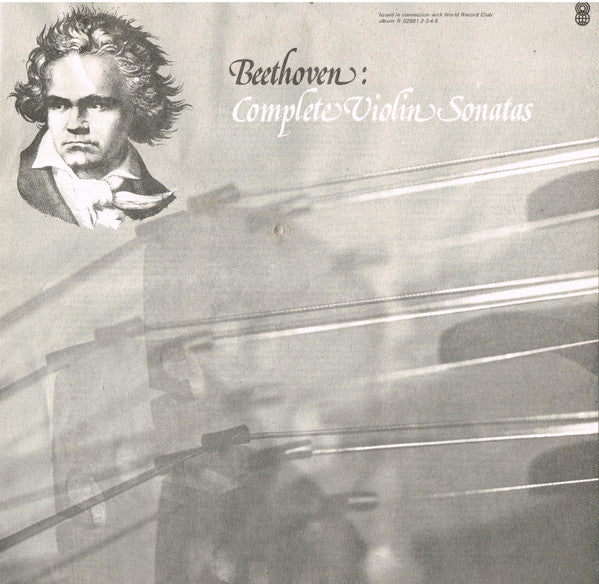 Beethoven* : Complete Violin Sonatas (5xLP, Album, Club, RE + Box)