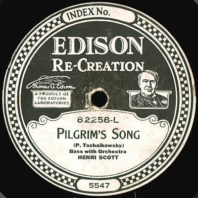 Marie Rappold, Henri Scott : Ave Maria / Pilgrim's Song (Edison Disc)