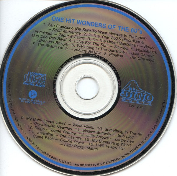 Various : 1 Hit Wonders Of The 60's (CD, Comp)