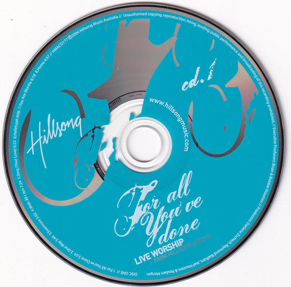 Hillsong : For All You've Done (2xCD, Album)