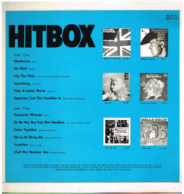 Unknown Artist : Hitbox (LP, Comp)