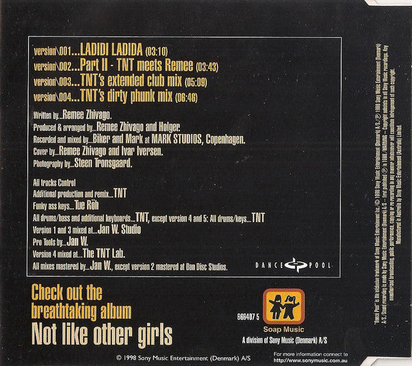 S.O.A.P. : Ladidi Ladida (CD, Single)