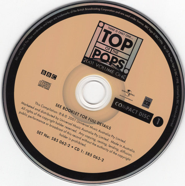 Various : Top Of The Pops 2001 Volume One (2xCD, Comp)