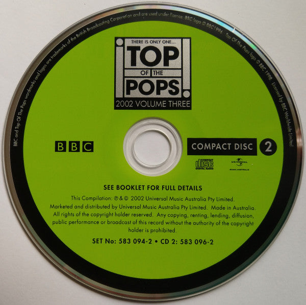Various : Top Of The Pops 2002 Volume Three (2xCD, Comp)