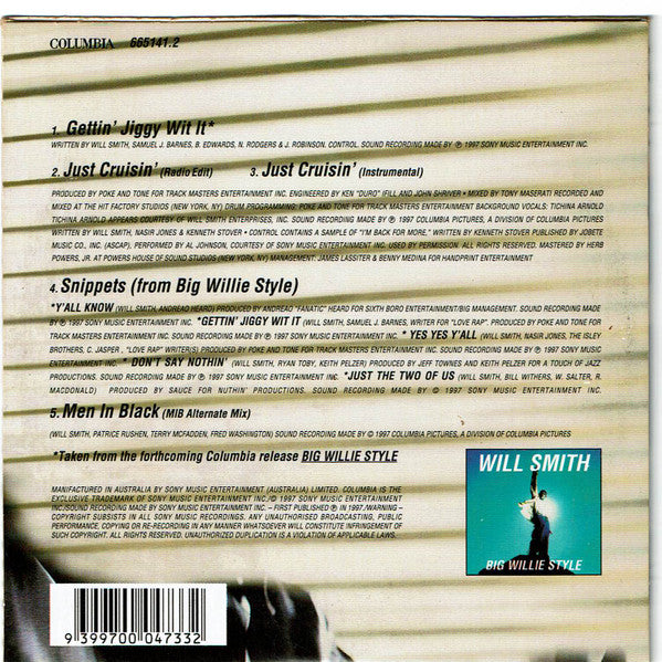 Will Smith : Gettin' Jiggy Wit It (CD, Single)