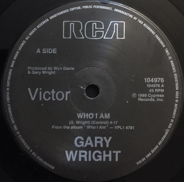 Gary Wright : Who I Am (7", Single)