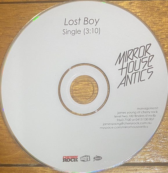 Mirror House Antics : Lost Boy (CD, Single, Promo, Car)