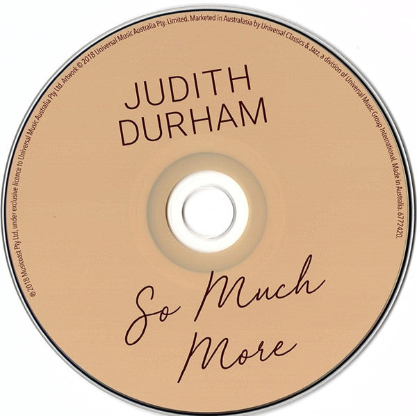Judith Durham : So Much More (CD, Album)