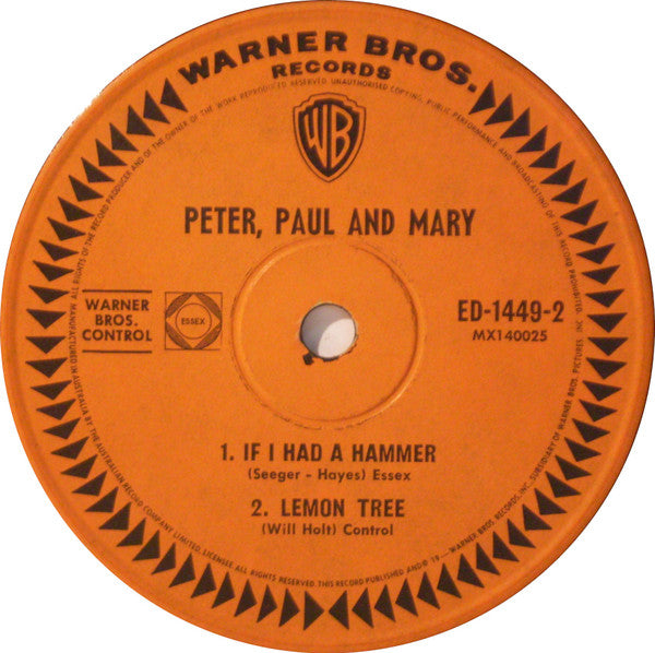 Peter, Paul & Mary : Peter, Paul And Mary (7", EP)