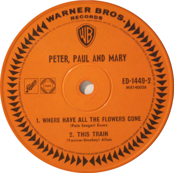 Peter, Paul & Mary : Peter, Paul And Mary (7", EP)