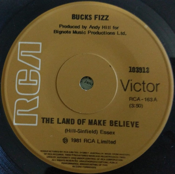 Bucks Fizz : The Land Of Make Believe (7", Single)