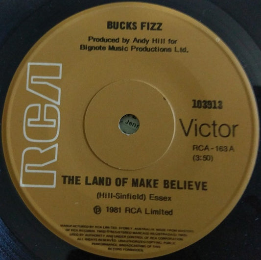 Bucks Fizz : The Land Of Make Believe (7", Single)