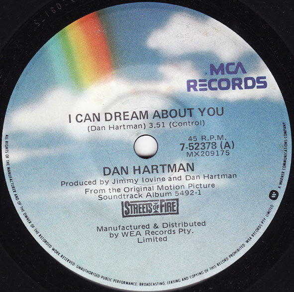 Dan Hartman / The Blasters : I Can Dream About You / Blue Shadows (7")