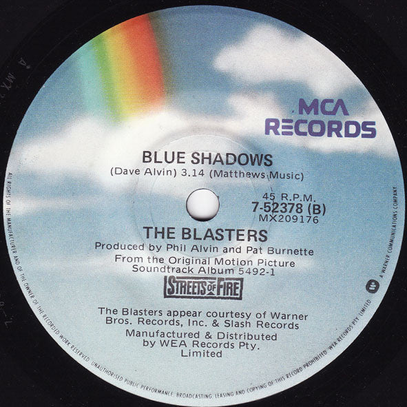 Dan Hartman / The Blasters : I Can Dream About You / Blue Shadows (7")