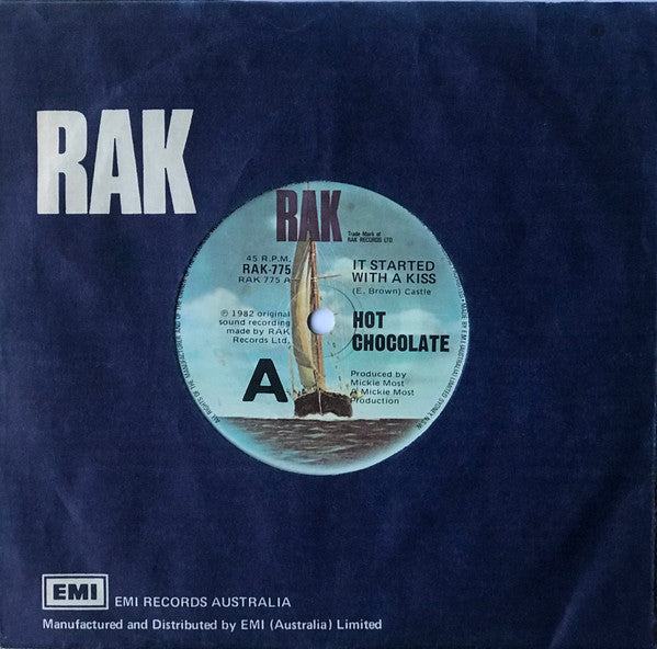 Hot Chocolate : It Started With A Kiss (7", Single)