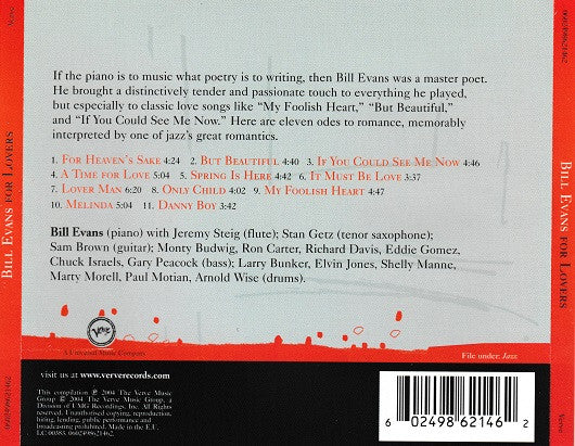 Bill Evans : For Lovers (CD, Comp)