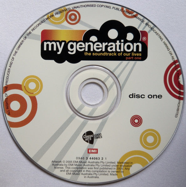 Various : My Generation The Soundtrack Of Our Lives Part One (2xCD, Comp)