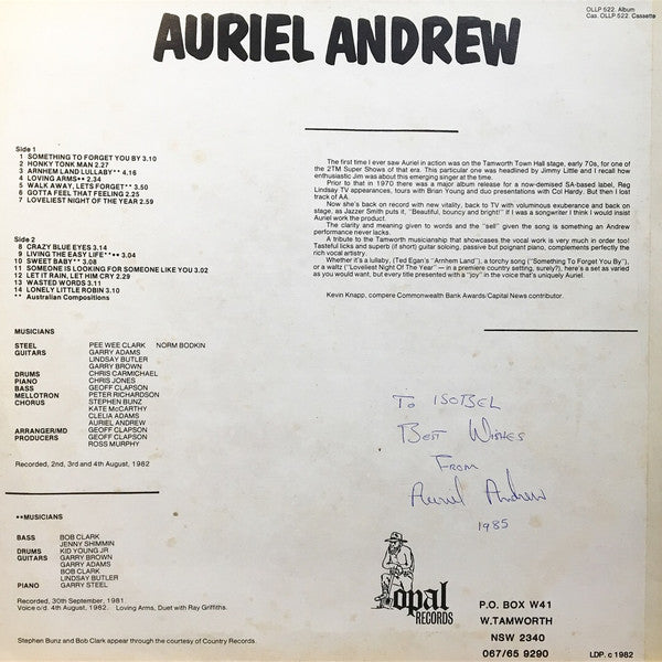 Auriel Andrew : Chocolate Princess (LP, Album)