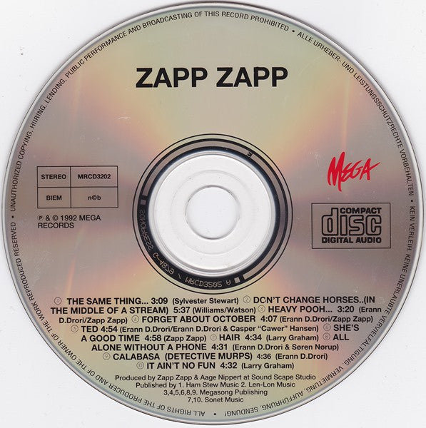 Zapp Zapp : What Does Fish Is...? (CD, Album, RE)