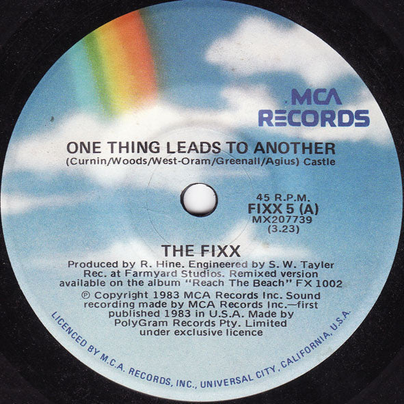The Fixx : One Thing Leads To Another (7", Single)