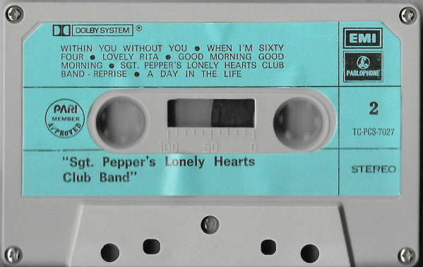 The Beatles : Sgt. Pepper's Lonely Hearts Club Band (Cass, Album, RE, Dol)