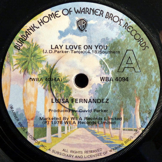 Luisa Fernandez : Lay Love On You (7", Single)