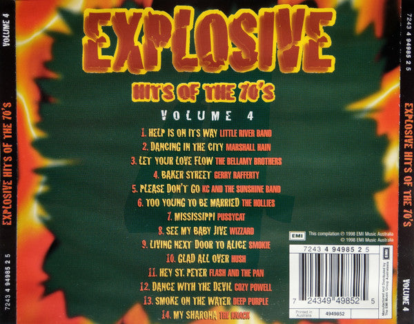 Various : Explosive Hits Of The 70's Volume 4 (CD, Comp)