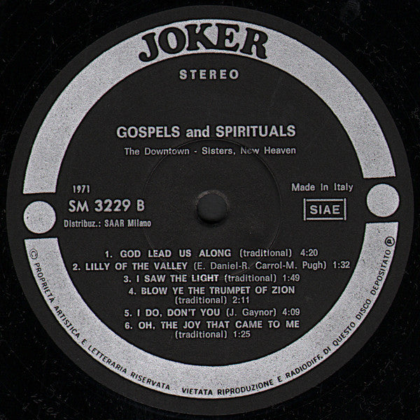 The Downtown Sister New Heaven : Gospels And Spirituals (LP, Album, RE)