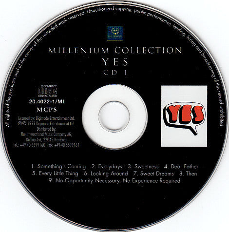 Yes : Millenium Collection (2xCD, Comp)