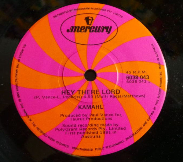 Kamahl : Hey There Lord (7", Single)