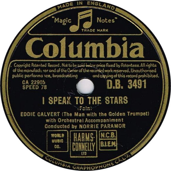 Eddie Calvert : I Speak To The Stars / Caress (Shellac, 10")