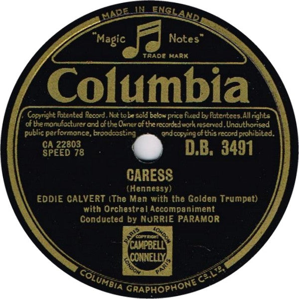 Eddie Calvert : I Speak To The Stars / Caress (Shellac, 10")