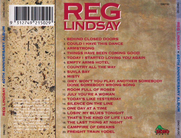 Reg Lindsay : 40th Anniversary Album (CD, Comp)