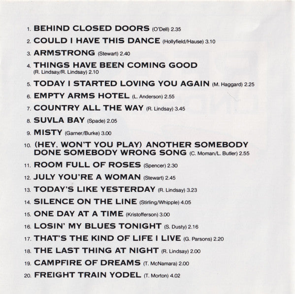 Reg Lindsay : 40th Anniversary Album (CD, Comp)