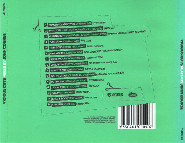 John Course : Vicious Cuts  (CD, Mixed)