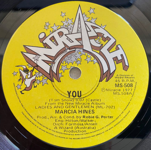 Marcia Hines : You (7", Single)