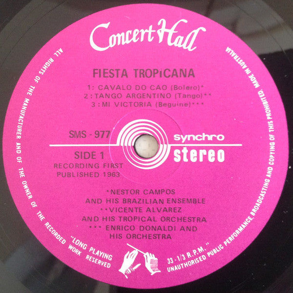 Various : Fiesta Tropicana - Dances From South America (7", EP, RE)