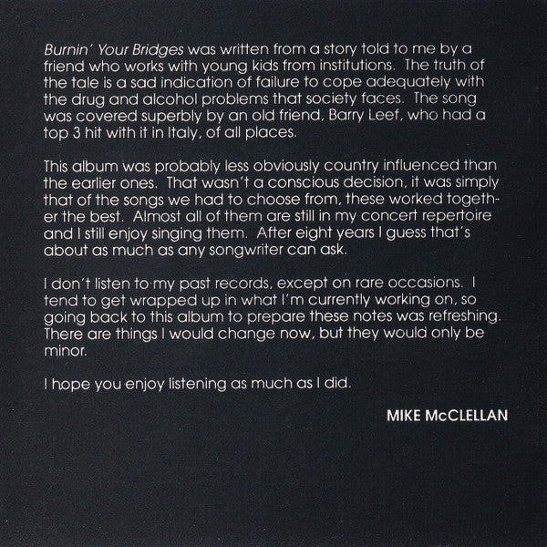 Mike McClellan : Laughing In The Dark (CD, Album, RE)