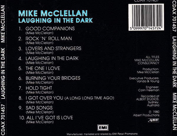 Mike McClellan : Laughing In The Dark (CD, Album, RE)