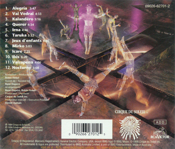 Cirque Du Soleil : Alegría (CD, Album, RE)