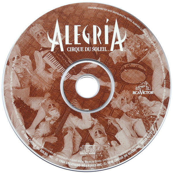 Cirque Du Soleil : Alegría (CD, Album, RE)