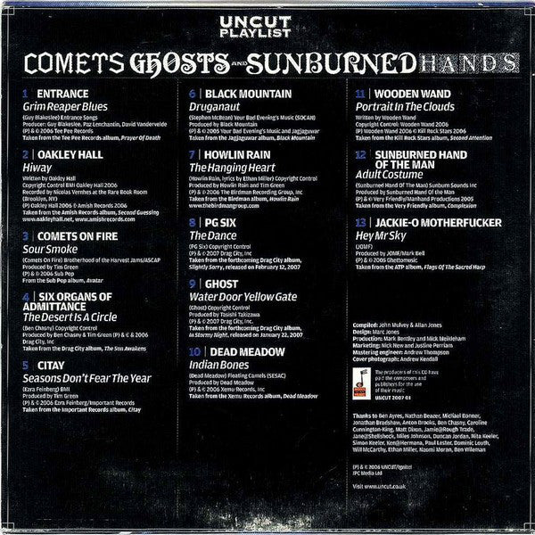 Various : Comets Ghosts And Sunburned Hands (Uncut's Guide To The New Psychedelic Outlaws) (CD, Comp, Car)
