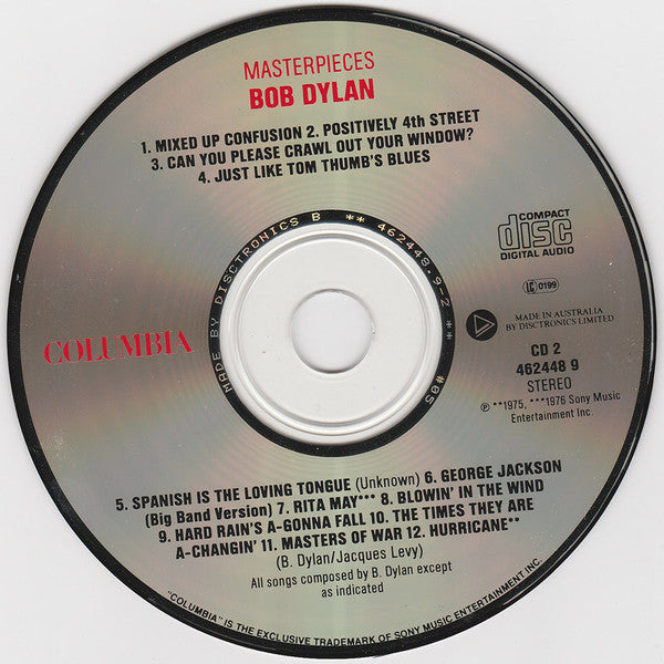 Bob Dylan : Masterpieces (3xCD, Comp)