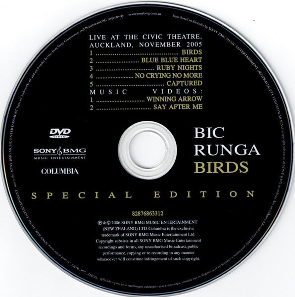 Bic Runga : Birds (CD, Album + DVD-V)