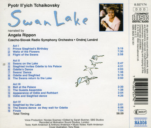 Pyotr Ilyich Tchaikovsky, Angela Rippon : Swan Lake (CD, Album)