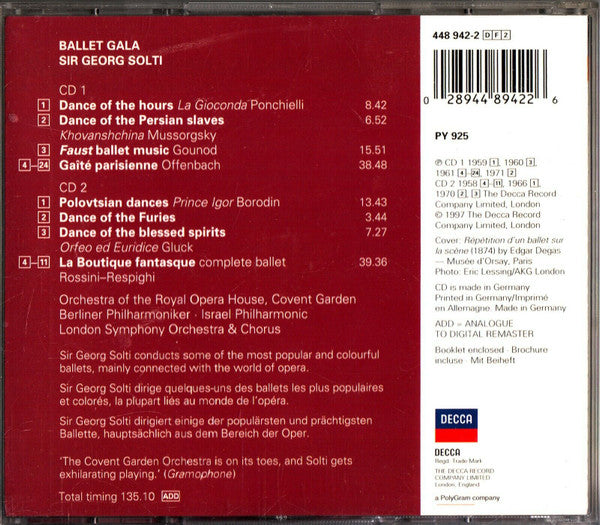 Georg Solti : Ballet Gala (2xCD, Comp, RM)