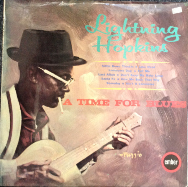 Lightning Hopkins* : A Time For Blues (LP, Album, Comp, RE)